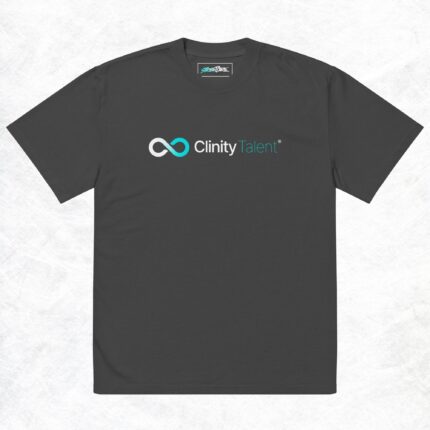 HIS CAREWORKER'S OVERSIZED TEE - FADED BLACK - CLINITY TALENT (THE CLASSIC COLLECTION)