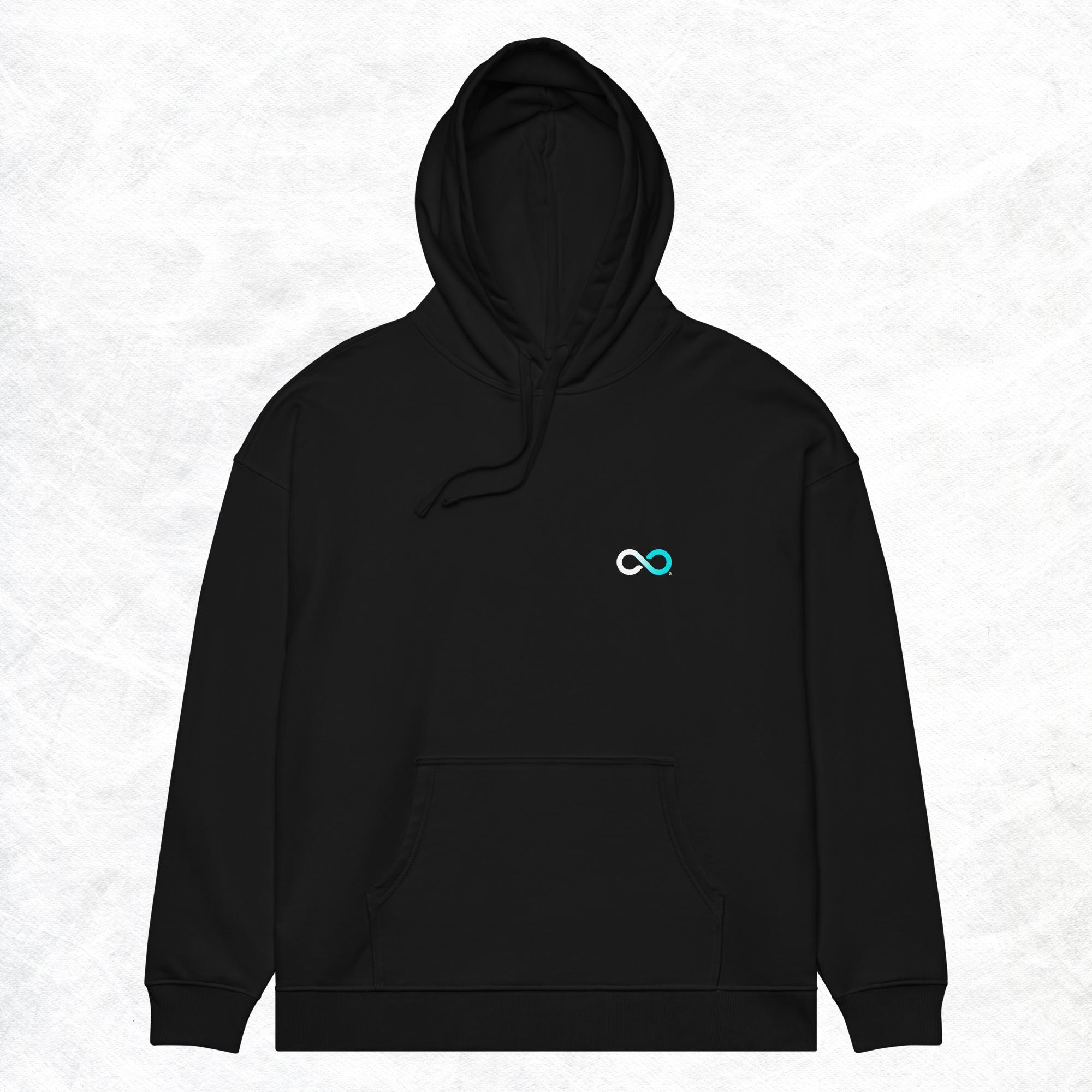 unisex-organic-relaxed-hoodie-black-front-695c87232b06f.jpg THE HEALING HOODIE RELAXED FIT - BLACK - CLINITY TALENT (THE CLASSIC COLLECTION, VOL 2) - Image 1