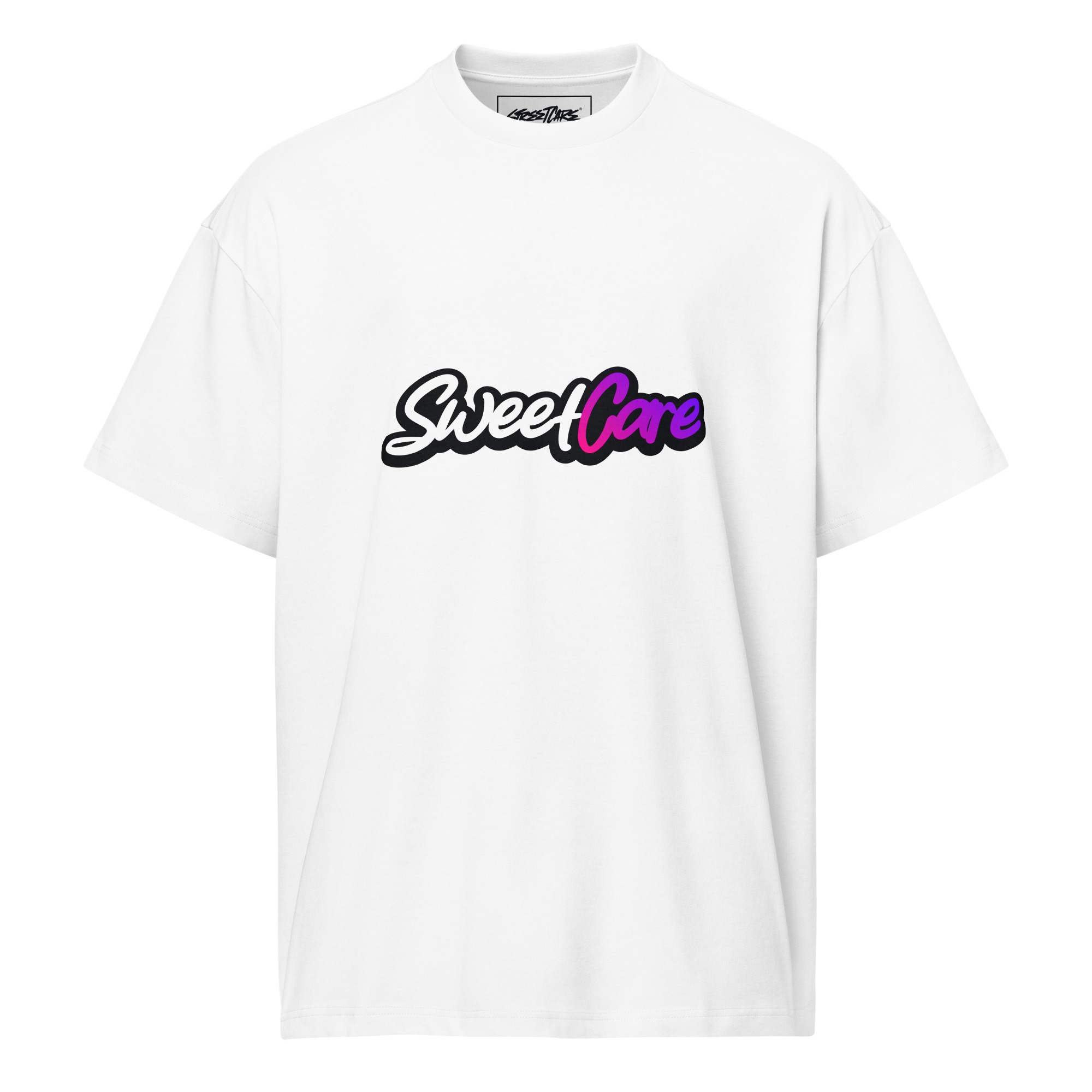 mens-box-tee-white-front-69854f038b2c9.jpg SWEETCARE RELAXED / BOXY TEE – STREETCARE (VALENTINE’S DAY COLLECTION 2026) - Image 1