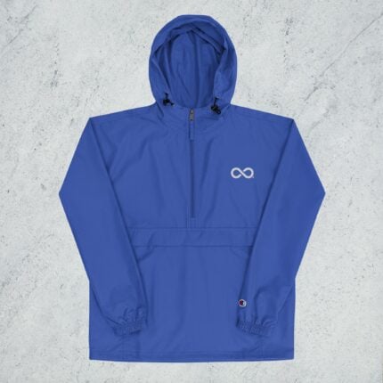 YOUR VITAL PACKABLE JACKET - ROYAL BLUE / BLACK / NAVY (WHITE LOGO) - CHAMPION X CLINITY TALENT