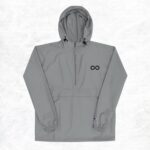 YOUR VITAL PACKABLE JACKET - SCARLET / GRAPHITE / GOLD / LIGHT BLUE (BLACK LOGO) - CHAMPION X CLINITY TALENT