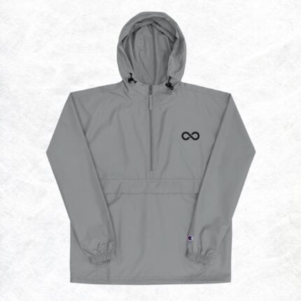 YOUR VITAL PACKABLE JACKET - SCARLET / GRAPHITE / GOLD / LIGHT BLUE (BLACK LOGO) - CHAMPION X CLINITY TALENT